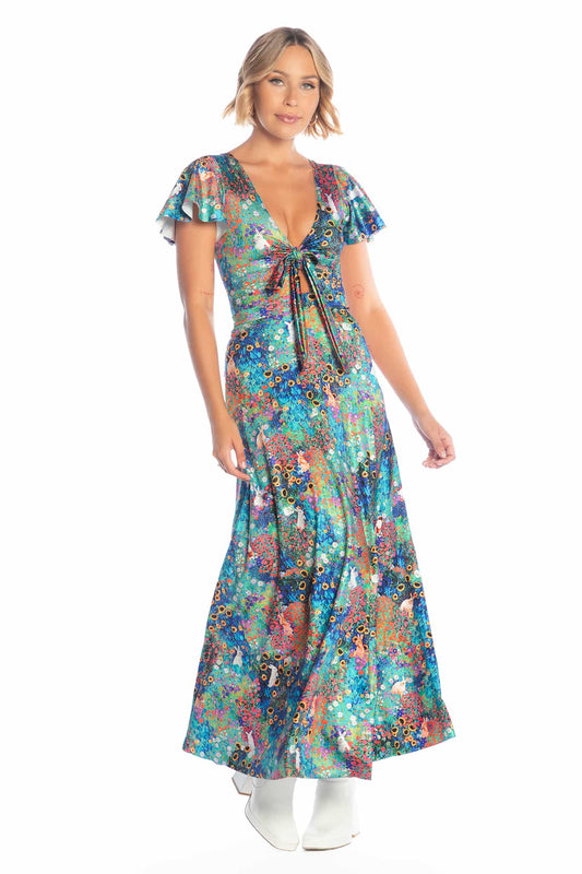 Klimt Collage Bunnies Rio Maxi Dress